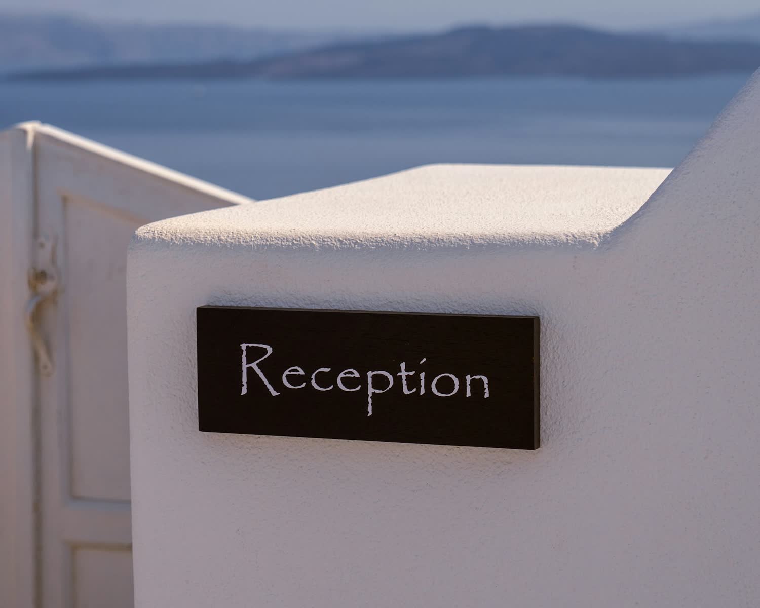 The reception desk