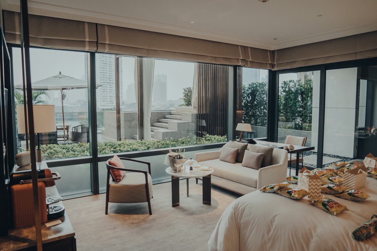 The Terrace suite with doors onto a private terrace